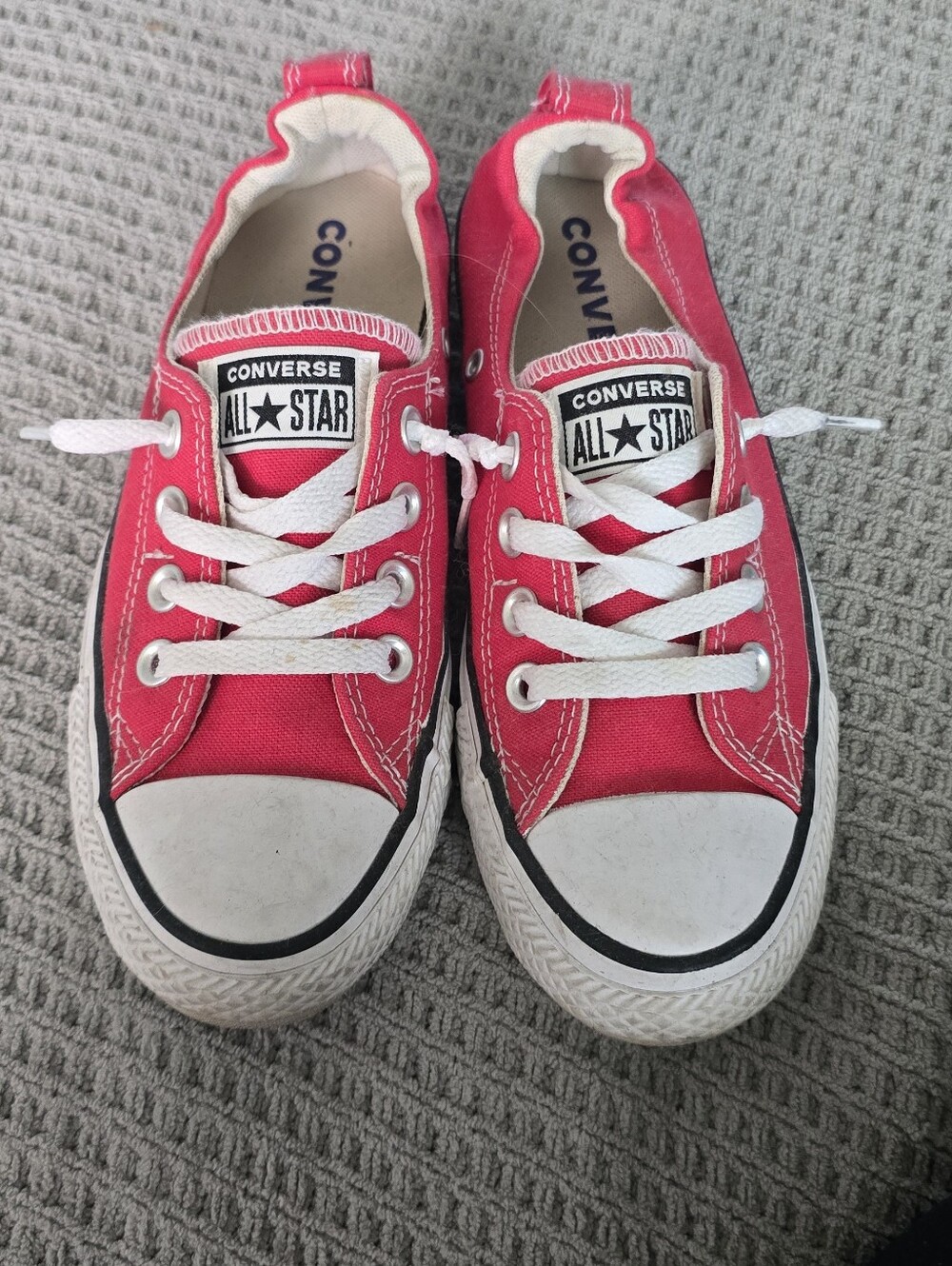 Converse Kids All Star Low Top Sneakers - Red Sz 6